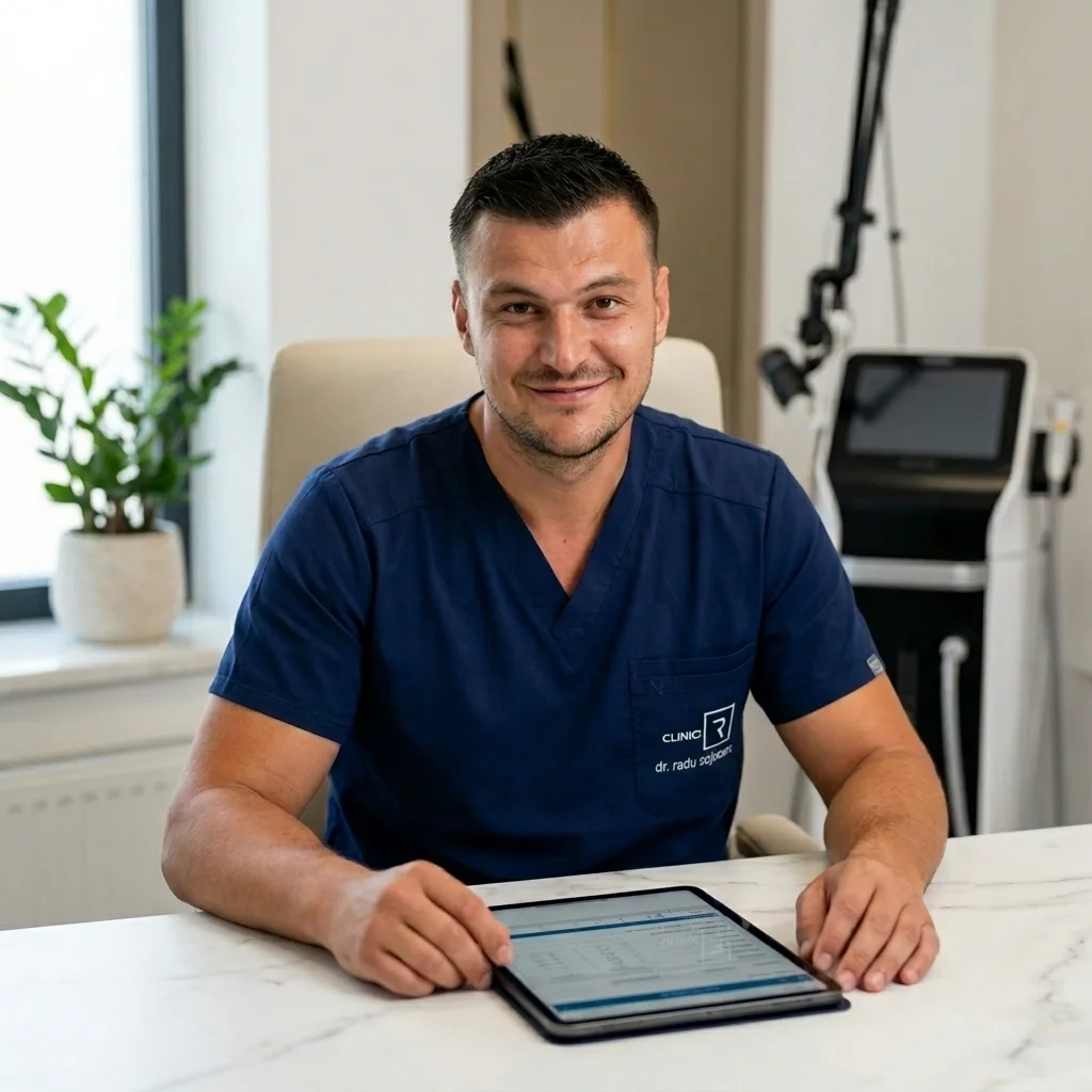 Dr. Radu Cojocaru în cabinetul Clinica Estetică